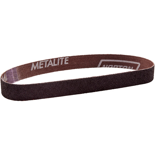 Courroie de ponçage en tissu Metalite, 3/4" la x 20-1/2" lo, Oxyde d'aluminium, Grain 60 TGS INDUSTRIEL