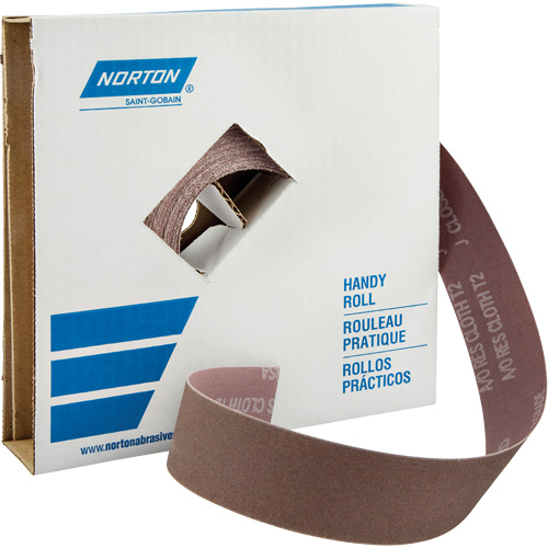Rouleaux pour l'atelier Metalite K225, Oxyde d'aluminium, 1-1/2" la x 150' lo, Grain 40 TGS INDUSTRIEL