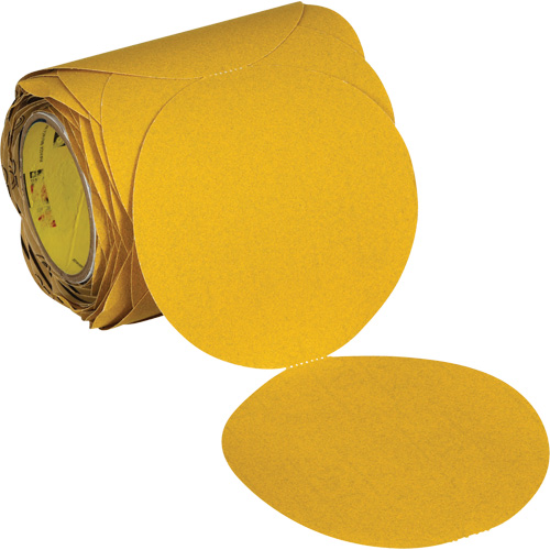 Disque abrasif dor&eacute; en rouleau Stikit 09312, 6" dia., Grain 120, Oxyde d'aluminium TGS INDUSTRIEL