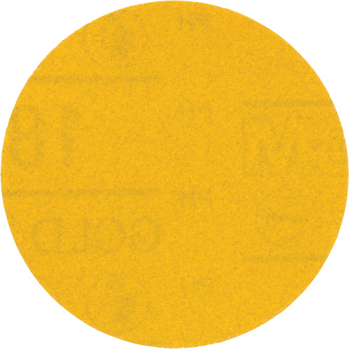 Hookit Gold Abrasive Disc, 09213, 3" Dia., 180 Grit, Aluminum Oxide, C-Weight TGS INDUSTRIEL