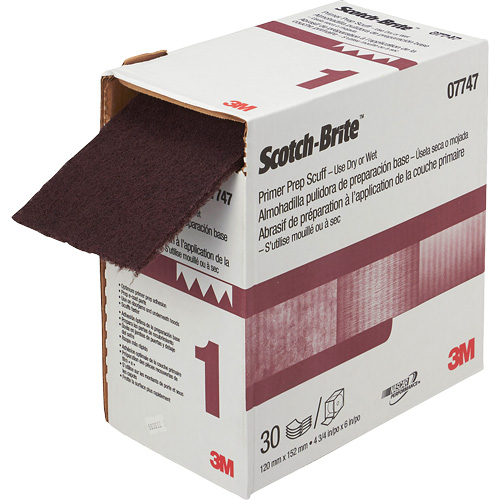 Pr&eacute;paration de la couche d'appr&ecirc;t VFN Scotch-Brite, 4-3/4" x 180", Oxyde d'aluminium TGS INDUSTRIEL