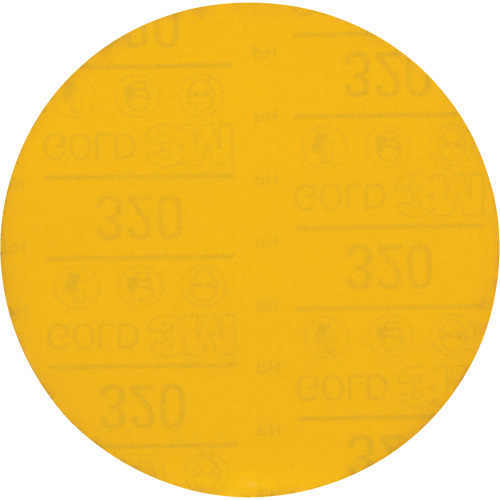 Disque abrasif dor&eacute; Hookit, dia 6", Grain 320, Oxyde d'aluminium, Poids C TGS INDUSTRIEL