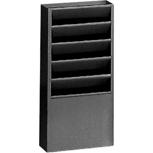 Pr&eacute;sentoirs, Stationnaire, 5 fentes, Acier, 9-3/4" la x 4-1/8" p x 21" h TGS INDUSTRIEL