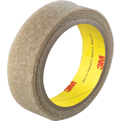 Flame-Resistant Fastener, Hook, 50 yds x 1", Adhesive, Beige TGS INDUSTRIEL