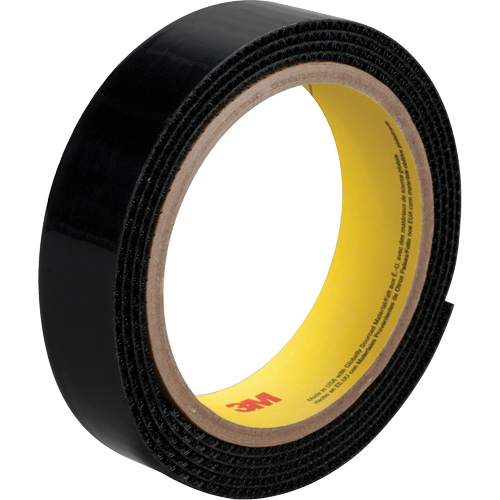 Fastener SJ3527N, Loop, 50 yds x 1", Adhesive, Black TGS INDUSTRIEL