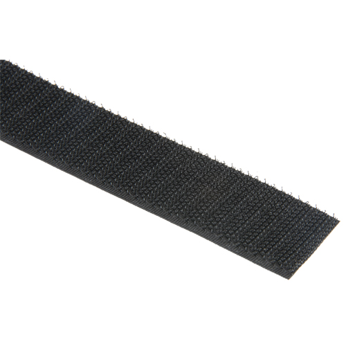 Fastener Strip, Hook, 50 yds x 1", Sew-On, Black TGS INDUSTRIEL