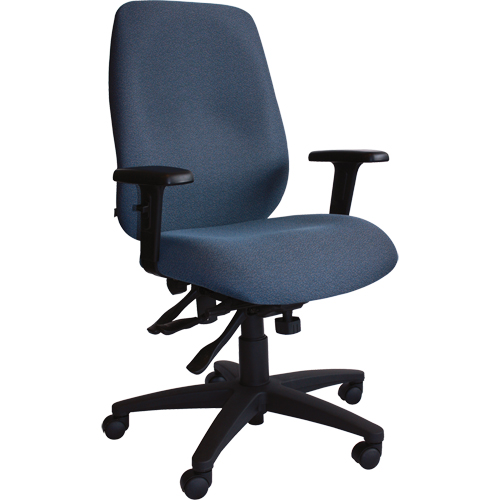 Chaises ergonomiques Cierra , Tissu, Bleu, Capacit&eacute; 250 lb TGS INDUSTRIEL