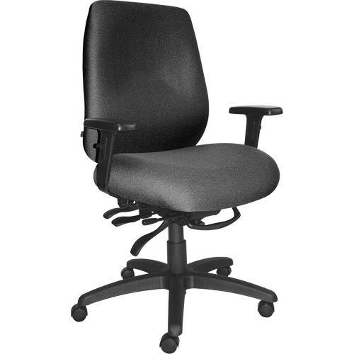 Chaises ergonomiques robustes Cierra , Tissu, Gris, Capacit&eacute; 400 lb TGS INDUSTRIEL