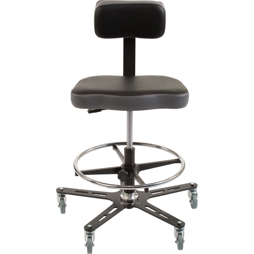 Chaise ergonomique industrielle TF160, Mobile, Ajustable Hauteur, Capacit&eacute; 300 lb TGS INDUSTRIEL