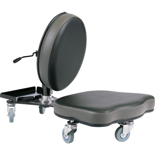 Flex Ergonomic Chair, Vinyl, Black/Grey TGS INDUSTRIEL