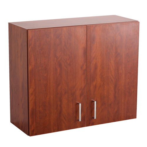 Armoire modulaire murale, 30" h x 36" la x 15" p, 1 tablettes, M&eacute;lamine, Acajou TGS INDUSTRIEL