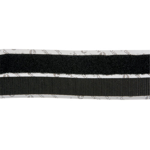 Attache, Boucle et crochet, 15' x 3/4", Adh&eacute;sif, Noir TGS INDUSTRIEL
