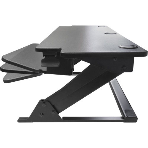 Poste de travail assis-debout Goya, Mod&egrave;le de bureau, 20" h x 42" la x 16" p, Noir TGS INDUSTRIEL