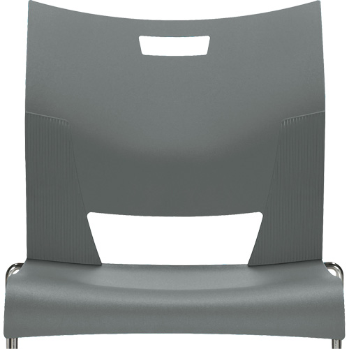 Chaise de formation sans bras Duet, Plastique, Hauteur 33-1/4", Capacit&eacute; 350 lb, Gris TGS INDUSTRIEL
