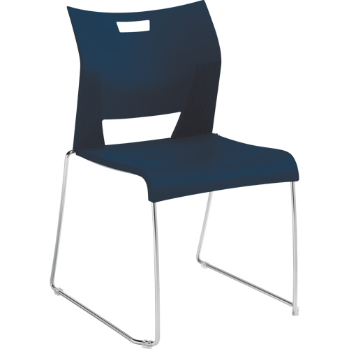 Duet Armless Training Chair, Plastic, 33-1/4" High, 350 lbs. Capacity, Blue TGS INDUSTRIEL