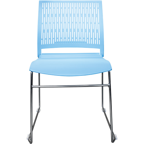 Chaises empilables s&eacute;rie Activ, Polypropyl&egrave;ne, Hauteur 32-3/8", Capacit&eacute; 275 lb, Bleu TGS INDUSTRIEL
