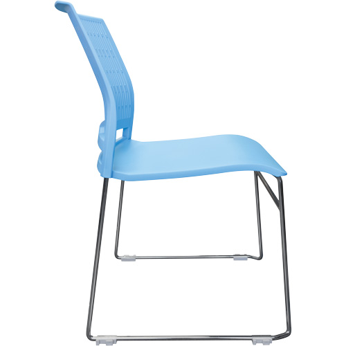 Chaises empilables s&eacute;rie Activ, Polypropyl&egrave;ne, Hauteur 32-3/8", Capacit&eacute; 275 lb, Bleu TGS INDUSTRIEL