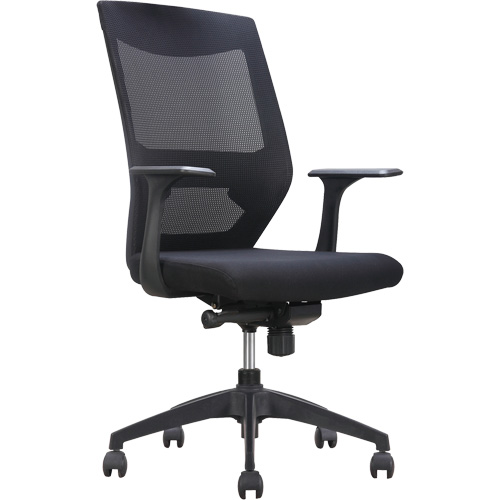 Activ Series Synchro-Tilt Office Chair, Fabric/Mesh, Black, 275 lbs. Capacity TGS INDUSTRIEL