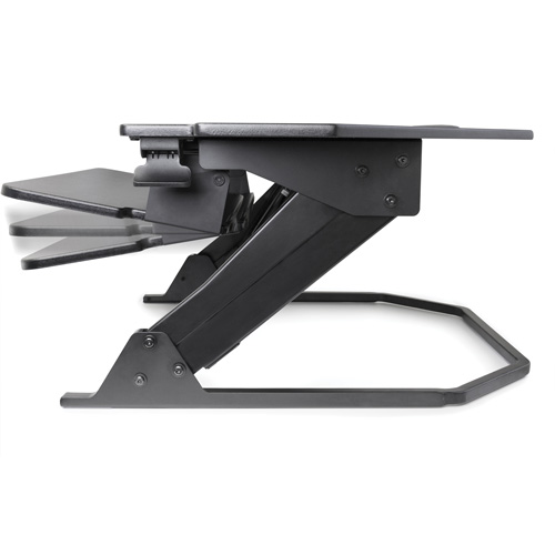 Poste de travail assise/debout pour bureau de coin Goya, Mod&egrave;le de bureau, 20" h x 42" la x 37-4/5" p, Noir TGS INDUSTRIEL