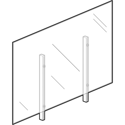 Sneeze Guard, 48" W x 36" H TGS INDUSTRIEL