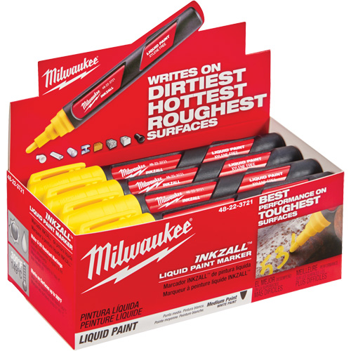 Inkzall Paint Marker, Liquid, Yellow TGS INDUSTRIEL