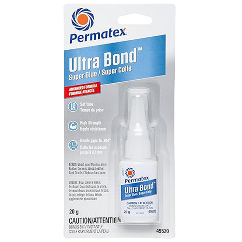 Ultra Bond Fast Drying Super Glue Adhesive, 20 g, Bottle, Clear TGS INDUSTRIEL