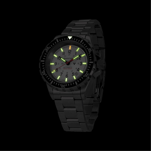Grande montre automatique de plong&eacute;e &eacute;dition arctique GSAR avec bracelet en acier inoxydable, Num&eacute;rique, &agrave; piles, 41 mm, Argent TGS INDUSTRIEL