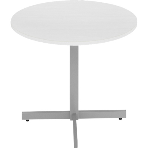 Table ronde &agrave; hauteur r&eacute;glable Newland, 36" lo x 36" la x 29" h, Dessus de 1", Stratifi&eacute;/Polypropyl&egrave;ne, Blanc TGS INDUSTRIEL