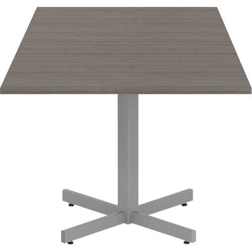 Newland Height-Adjustable Square Table, 36" L x 36" W x 29" H, 1" Top, Laminate, Brown TGS INDUSTRIEL
