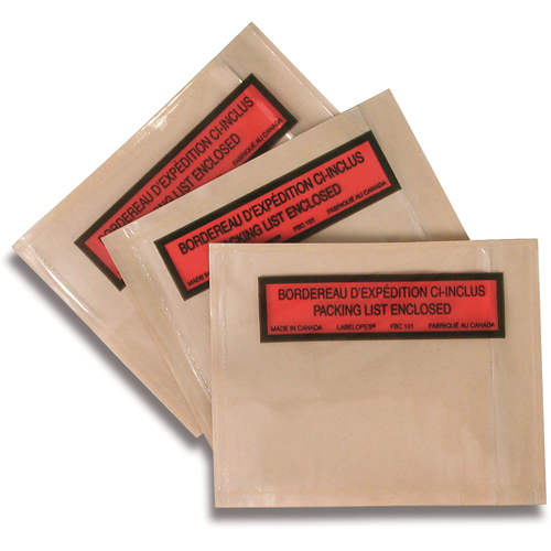 Packing List Envelopes, 5-1/2" L x 4-1/2" W TGS INDUSTRIEL