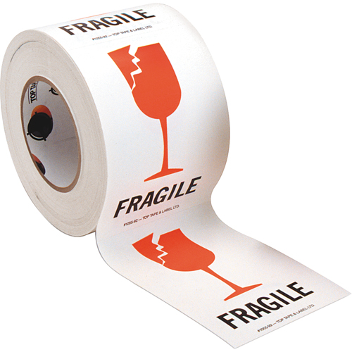 "Fragile" Special Handling Labels, 6" L x 4" W, Red on White TGS INDUSTRIEL
