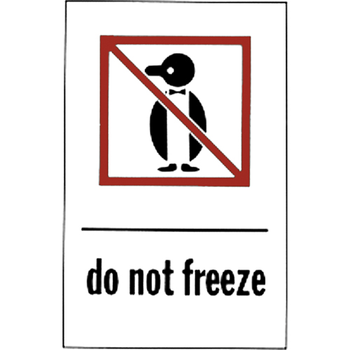 &eacute;tiquettes pour traitement sp&eacute;cial Do Not Freeze, 6" lo x 4" la, Rouge/blanc TGS INDUSTRIEL