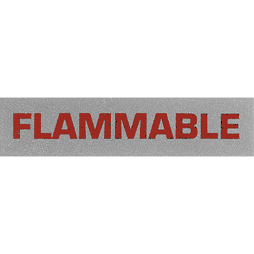 &eacute;tiquettes pour traitement sp&eacute;cial Flammable, 5" lo x 2" la, Noir/rouge TGS INDUSTRIEL