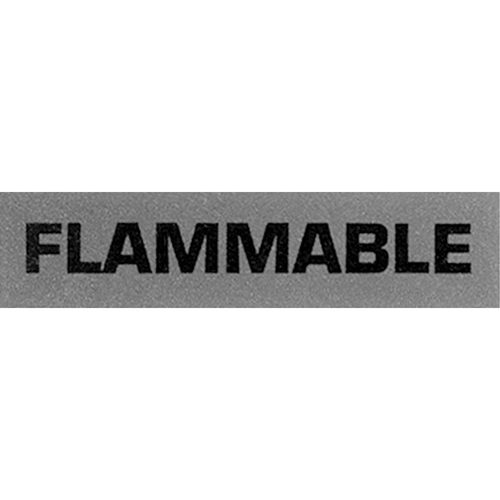 &eacute;tiquettes pour traitement sp&eacute;cial Flammable, 5" lo x 2" la, Noir/rouge TGS INDUSTRIEL
