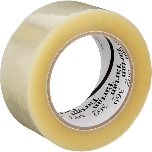 Tartan 369 Box Sealing Tape, Acrylic Adhesive, 1.6 mils, 48 mm (1-22/25") x 100 m (328') TGS INDUSTRIEL