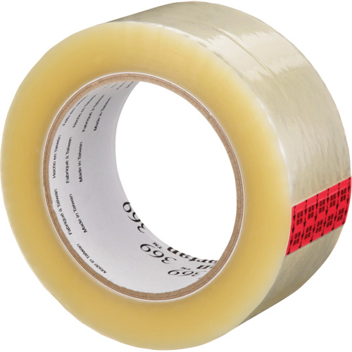 Tartan 369 Box Sealing Tape, Acrylic Adhesive, 1.6 mils, 48 mm (1-22/25") x 100 m (328') TGS INDUSTRIEL