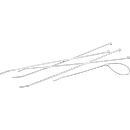 Attaches de c&acirc;bles, Longueur 4", R&eacute;sistance &agrave; la traction 18 lb, Naturel TGS INDUSTRIEL