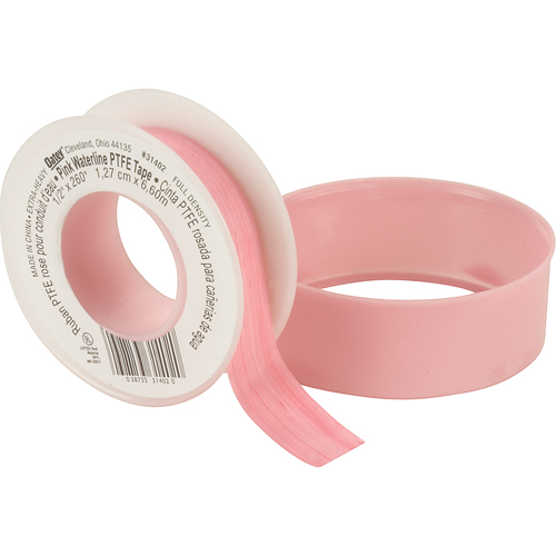 Ruban en Teflon - Pour filets de conduite d'eau, 260" lo x 1/2" la, Rose TGS INDUSTRIEL