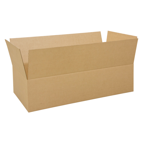 Boîte en carton ondul&eacute;, 48" lo x 24" la x 12" h, ondulations C TGS INDUSTRIEL
