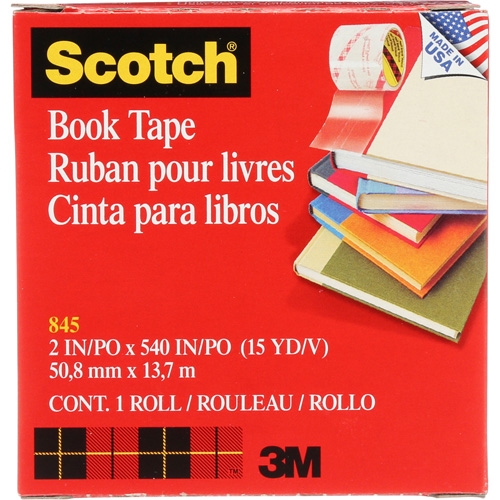 Ruban pour la r&eacute;paration de livres Scotch TGS INDUSTRIEL