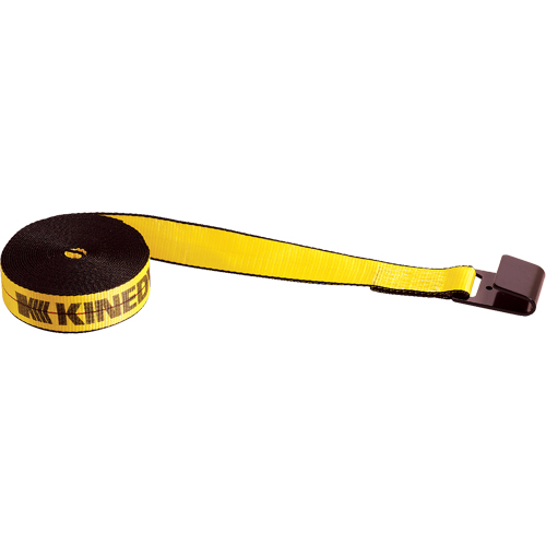 Tendeurs d'arrimage pour treuil, Crochet plat, 2" , 30' , Charge d'utilisation max. 3335 lb (1513 kg) TGS INDUSTRIEL