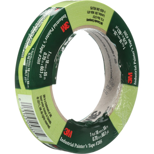 Ruban de calibre industriel pour peintre 205, 18 mm (3/4") x 55 m (180'), Vert TGS INDUSTRIEL