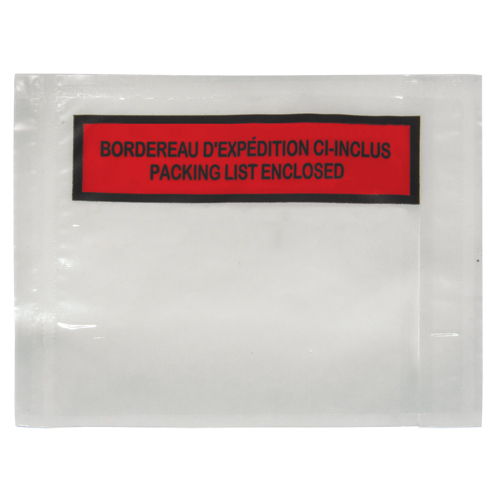 Packing List Envelope, 4-1/2" L x 5-1/2" W, Backloading Style TGS INDUSTRIEL