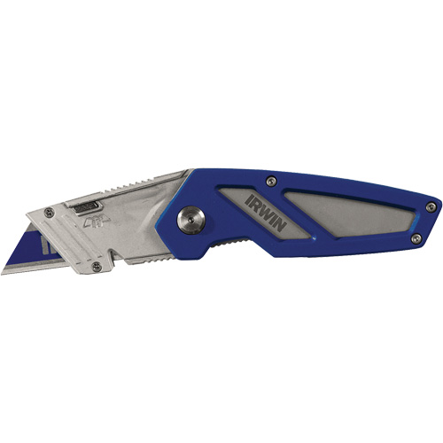 Couteau utilitaire pliant FK 100, 22 mm lame, poign&eacute;e en M&eacute;tal TGS INDUSTRIEL