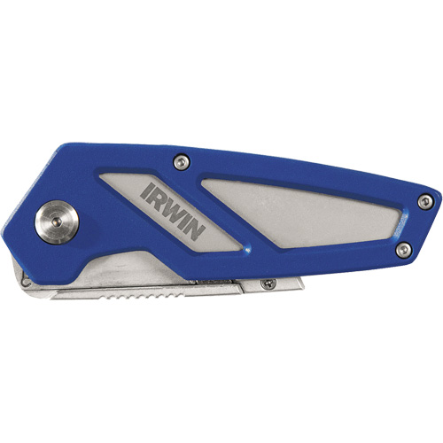 Couteau utilitaire pliant FK 100, 22 mm lame, poign&eacute;e en M&eacute;tal TGS INDUSTRIEL