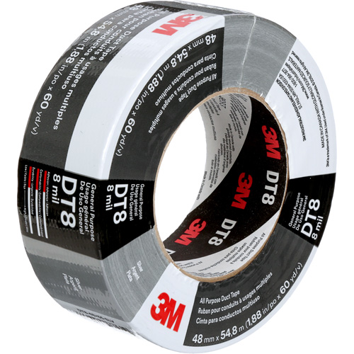Ruban adh&eacute;sif tout usage DT8, 8 mils, Argent, 48 mm (2") x 55 m (180') TGS INDUSTRIEL