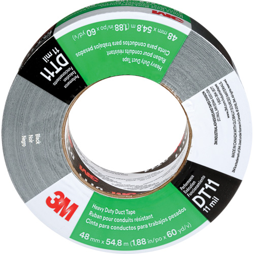 Ruban adh&eacute;sif robuste DT11, 11 mils, Noir, 48 mm (2") x 55 m (180') TGS INDUSTRIEL