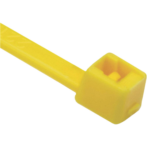 Attaches de c&acirc;bles s&eacute;rie T, Longueur 8", R&eacute;sistance &agrave; la traction 50 lb, Jaune TGS INDUSTRIEL