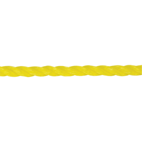 Corde jaune tress&eacute;e 1/4", Polypropyl&egrave;ne, 1300' TGS INDUSTRIEL
