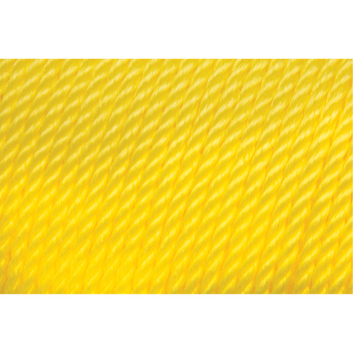 Corde jaune tress&eacute;e 1/4", Polypropyl&egrave;ne, 1300' TGS INDUSTRIEL